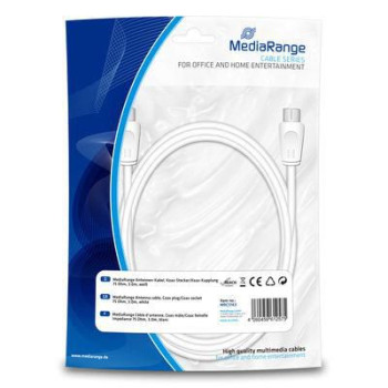 MediaRange Coaxial Cable 3 M Coax White