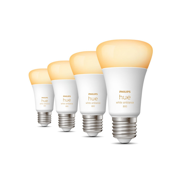 Philips Hue White ambiance Inteligentna żarówka A60 E27 - 800 (4 szt.) Philips Hue White ambiance Inteligentna żarówka A60 E27 - 800 (4 szt.)