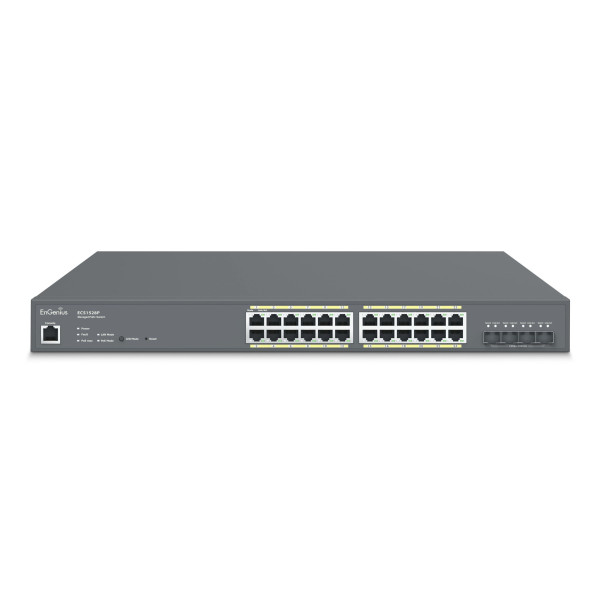 EnGenius ECS1528P łącza sieciowe Zarządzany L2+ Gigabit Ethernet (10 100 1000) Obsługa PoE Szary EnGenius ECS1528P łącza sieciowe Zarządzany L2+ Gigabit Ethernet (10 100 1000) Obsługa PoE Szary