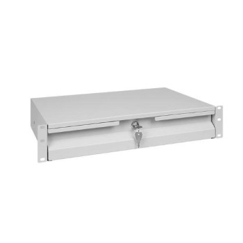 Szuflada do szafy RACK 19” 2U, Netrack szary