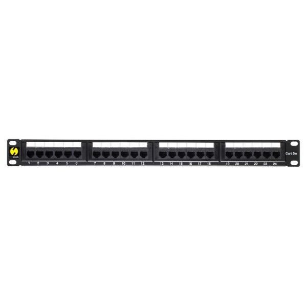 Patch panel 19'' Netrack 1U, 24-porty kat. 5e UTP, z półką Patch panel 19'' Netrack 1U, 24-porty kat. 5e UTP, z półką