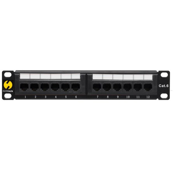 Patch panel 10'' Netrack 12-portów kat. 6 UTP Patch panel 10'' Netrack 12-portów kat. 6 UTP