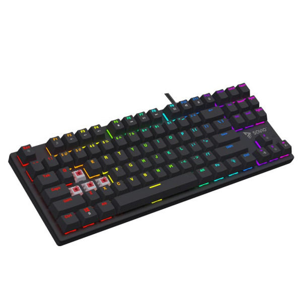Klawiatura przewodowa SAVIO TEMPEST X2 Outemu RED mechaniczna RGB Klawiatura przewodowa SAVIO TEMPEST X2 Outemu RED mechaniczna RGB