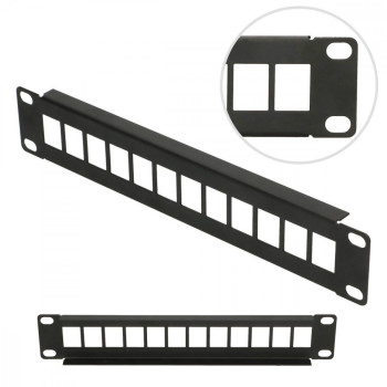 Patchpanel modularny 12 portów 10 cali