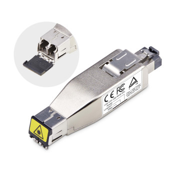 StarTech.com D01ML55P-FIBER-MEDIA konwerter sieciowy 1000 Mbit s 1310 nm Multifunkcyjny, Pojedynczy Srebrny