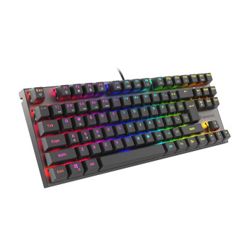 GENESIS THOR 303 TKL, Mechanical Gaming Keyboard, RGB LED light, US, Black, Wired, USB Type-A