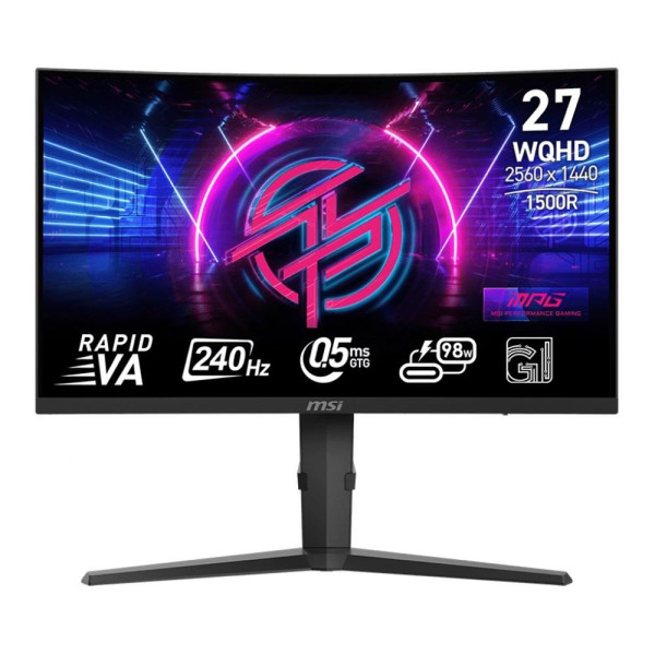 Monitor MSI 27" MPG 275CQRXF 2xHDMI DP 4xUSB Monitor MSI 27" MPG 275CQRXF 2xHDMI DP 4xUSB