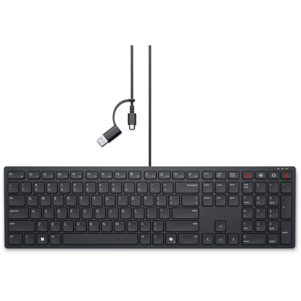 DELL KB525C klawiatura Biuro USB QWERTZ Niemiecki Czarny DELL KB525C klawiatura Biuro USB QWERTZ Niemiecki Czarny