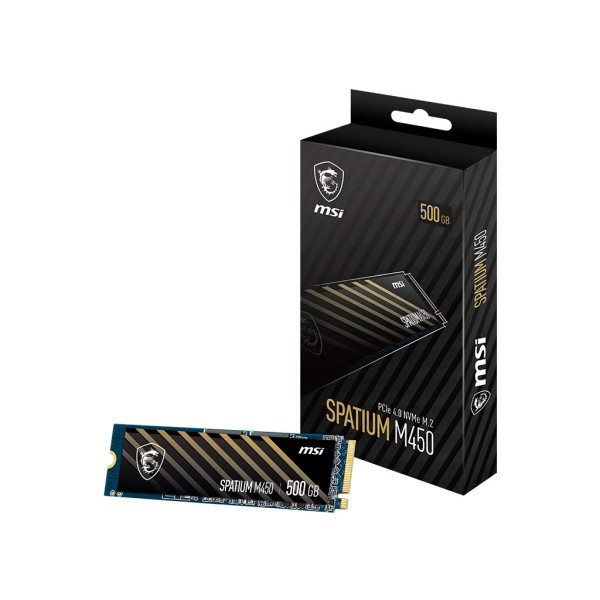 MSI SPATIUM M450 PCIe 4.0 NVMe M.2 500GB PCI Express 4.0 3D NAND MSI SPATIUM M450 PCIe 4.0 NVMe M.2 500GB PCI Express 4.0 3D NAND
