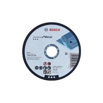 BOSCH rovný řezací kotouč Standard for Metal, A 60 T BF, 125 mm, 22,23 mm, 1 mm