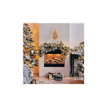 Solight LED nástěnná dekorace vánoční stromek, 24x LED, 2x AA
