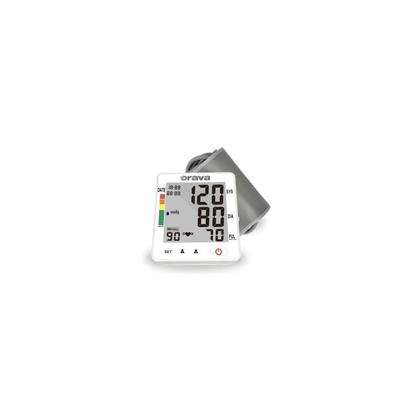 Orava TL-100 digitální tlakoměr, LCD displej, indikace arytmie, paměť pro 2 osoby, bílá Orava TL-100 digitální tlakoměr, LCD displej, indikace arytmie, paměť pro 2 osoby, bílá