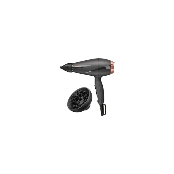 BaByliss 6709DE fén, 2100 W, 2 rychlosti, 3 teploty, studený vzduch, ionizátor, difuzér, černý BaByliss 6709DE fén, 2100 W, 2 rychlosti, 3 teploty, studený vzduch, ionizátor, difuzér, černý
