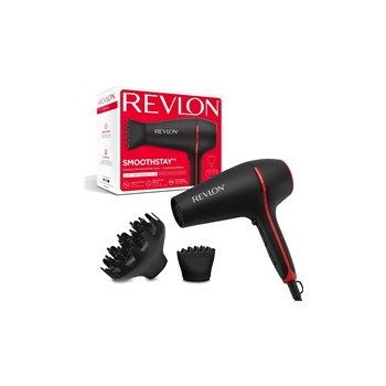 Revlon Smoothstay Coconut Oil RVDR5317E fén na vlasy, 2000 W, 2 rychlosti, 3 teploty, černá