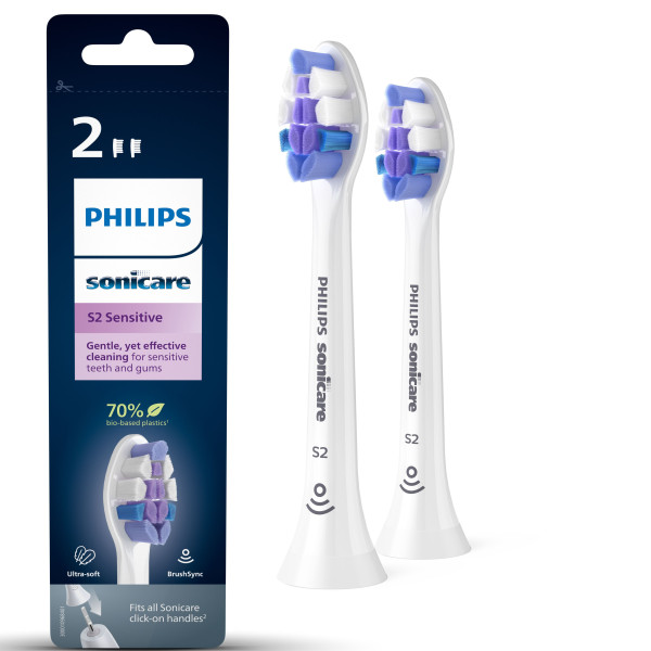 Philips S2 Sensitive HX6052 10 Końcówka Delikatna do szczoteczki sonicznej Philips S2 Sensitive HX6052 10 Końcówka Delikatna do szczoteczki sonicznej