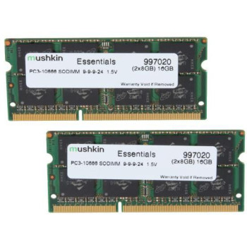 Mushkin So-Dimm 16Gb Ddr3 Essentials Memory Module 2 X 8 Gb 1333 Mhz