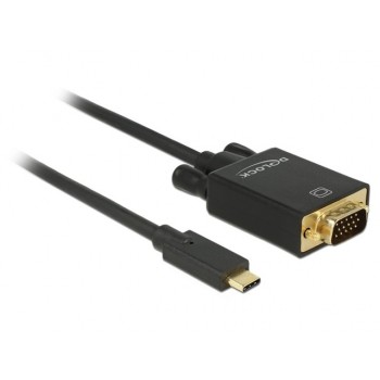 Kabel USB-C - VGA M/M 2m (tryb alternatywny DP)