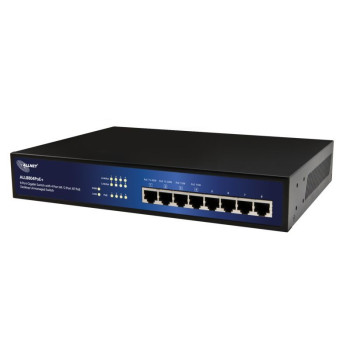 ALLNET ALL8804PoE+ / Unmanaged 8 Port Giga.HPoE Switch, 2x P