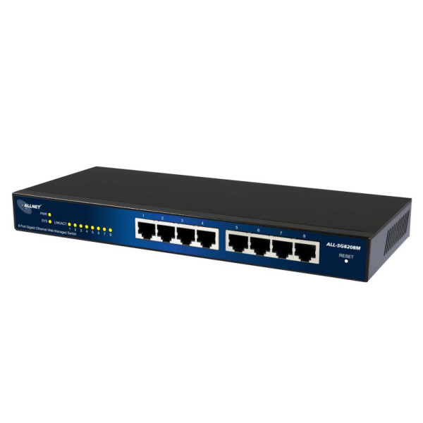 ALLNET ALL-SG8208M / 8 Port Gigabit Switch, smart managed, f ALLNET ALL-SG8208M / 8 Port Gigabit Switch, smart managed, f