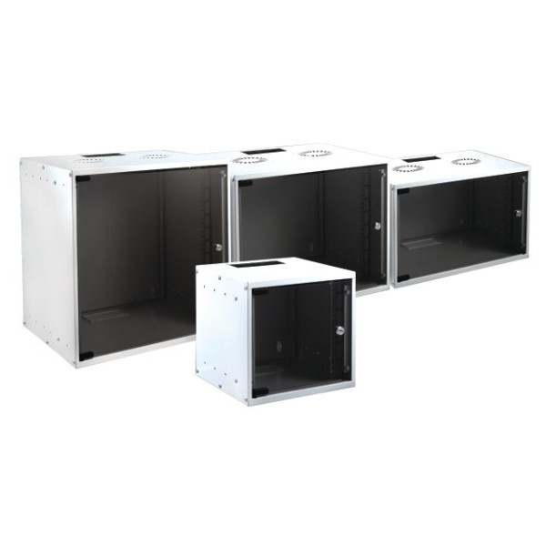 Wandgehäuse 19", 9HE, 1-teilig, T600/H437mm, weiss, Basic, Flat Pack, Wandgehäuse 19", 9HE, 1-teilig, T600/H437mm, weiss, Basic, Flat Pack,
