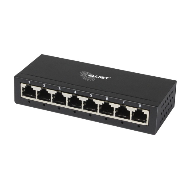 ALLNET Switch unmanaged Layer2 8 Port • 8x 1GbE • Fanless • ALL-SG8008 ALLNET Switch unmanaged Layer2 8 Port • 8x 1GbE • Fanless • ALL-SG8008