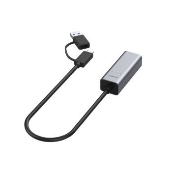 ALLNET USB 3.0 Typ-C&A Ethernet Adapter 2.5 Multi-Gigabit LAN ALL-NC-2.5G-USBC/A *ALLTRAVEL*