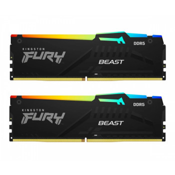 Pamięć DDR5 Fury Beast Bla RGB 32GB(2*16GB)/6000 CL36