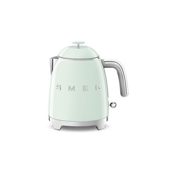 Smeg KLF05PGEU mini rychlovarná konvice, 0,8 l / 3 šálky, 1400 W, styl 50. let, pastelově zelená