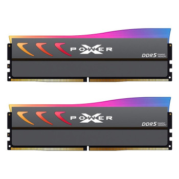 Pamięć DDR5 Silicon Power XPOWER Storm RGB Gaming 64GB (2x32GB) 6000MHz CL30 1.35V UDIMM Gray