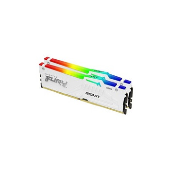 KINGSTON DIMM DDR5 32GB (Kit of 2) 6000MT/s CL36 FURY Beast RGB Bílá EXPO