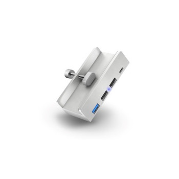 CONNECT IT USB Hub DeskHub, 1xUSB-C, 1xUSB 3.2, 2xUSB 2.0, stříbrná