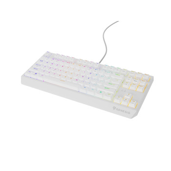 GENESIS Thor 230 TKL klawiatura Gaming USB + RF Wireless + Bluetooth QWERTY Biały