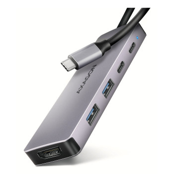 Axagon HMC-5H60 stacja dokująca Dokujący USB 3.2 Gen 1 (3.1 Gen 1) Type-C Szary