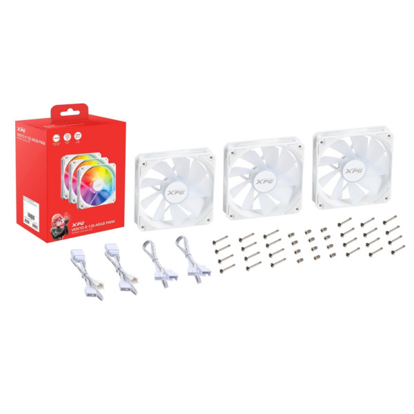 XPG VENTO R 120 ARGB PWM Obudowa komputera Wentylator 12 cm Biały 1 szt. XPG VENTO R 120 ARGB PWM Obudowa komputera Wentylator 12 cm Biały 1 szt.