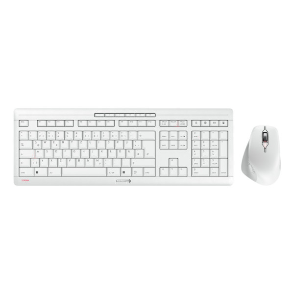 CHERRY JD-8550DE-0 klawiatura Dołączona myszka Dom Biuro RF Wireless QWERTZ Niemiecki Biały CHERRY JD-8550DE-0 klawiatura Dołączona myszka Dom Biuro RF Wireless QWERTZ Niemiecki Biały