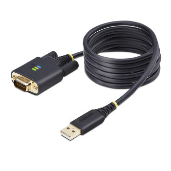 StarTech.com 1P6FFC-USB-SERIAL kabel równoległy Czarny 2 m USB Typu-A DB-9