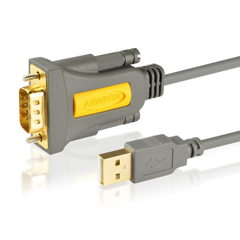 Axagon ADS-1PQ kabel równoległy Szary, Żółty 1,5 m USB Typu-A DB-9