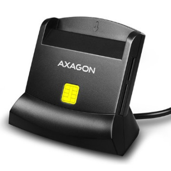 Axagon CRE-SM2 czytnik do kart chipowych Wewnętrzna USB USB 2.0 Czarny
