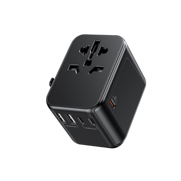 Ładowarka / Adapter podróżny Pop Digital Series EU / UK / US / AU + 3x USB-C & 2x USB-A 30W Czarny Ładowarka / Adapter podróżny Pop Digital Series EU / UK / US / AU + 3x USB-C & 2x USB-A 30W Czarny