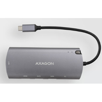 Axagon HMC-6M2 stacja dokująca USB 3.2 Gen 1 (3.1 Gen 1) Type-C Aluminium