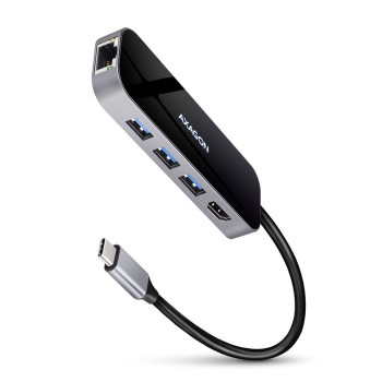 Axagon HMC-6GL stacja dokująca Przewodowa USB 3.2 Gen 1 (3.1 Gen 1) Type-C Czarny, Szary