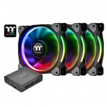 Riing Plus 14 RGB TT Premium Edition 3 Pack (3x140mm, LNC, 1400 RPM)