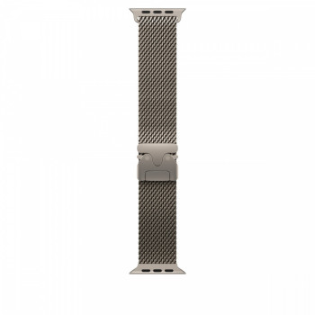 Bransoleta mediolańska z tytanu w kolorze naturalnym do koperty 49 mm - rozmiar M