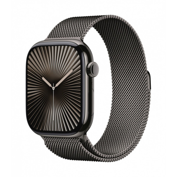 Watch Series 10 GPS + Cellular, koperta 46 mm z tytanu w kolorze ?upkowym z bransolet? mediola?sk? w kolorze tytanu ?upkowego - Watch Series 10 GPS + Cellular, koperta 46 mm z tytanu w kolorze ?upkowym z bransolet? mediola?sk? w kolorze tytanu ?upkowego -