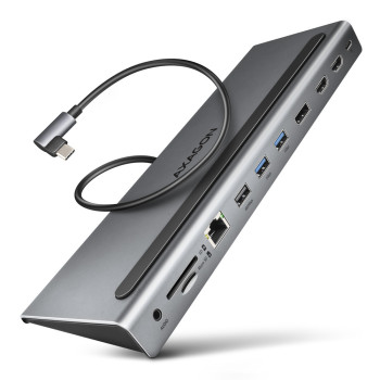 Axagon HMC-4KX3 stacja dokująca Przewodowa ROG XG Mobile + USB Type-C Szary