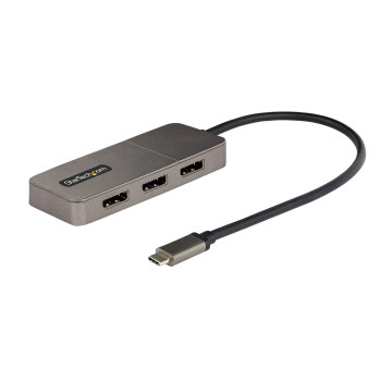 StarTech.com MST14CD123DP zewnętrzna karta graficzna usb 4096 x 2160 px Szary