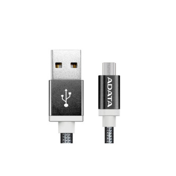 ADATA 1m, USB2.0-A USB2.0 Micro-B kabel USB USB A Micro-USB B Czarny