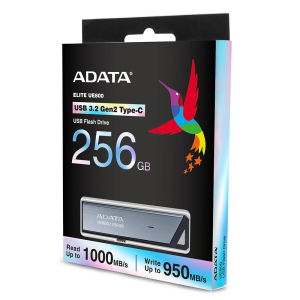 ADATA UE800 pamięć USB 256 GB USB Type-C 3.2 Gen 2 (3.1 Gen 2) Srebrny ADATA UE800 pamięć USB 256 GB USB Type-C 3.2 Gen 2 (3.1 Gen 2) Srebrny