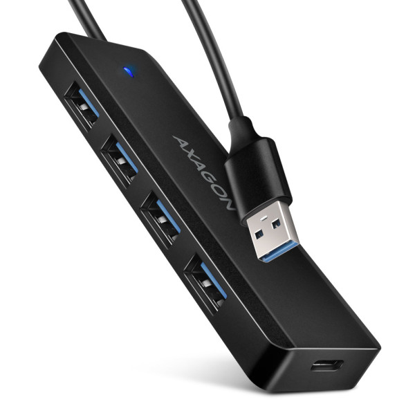 Axagon HUE-C1A huby i koncentratory USB 3.2 Gen 1 (3.1 Gen 1) Type-A 5000 Mbit s Czarny Axagon HUE-C1A huby i koncentratory USB 3.2 Gen 1 (3.1 Gen 1) Type-A 5000 Mbit s Czarny
