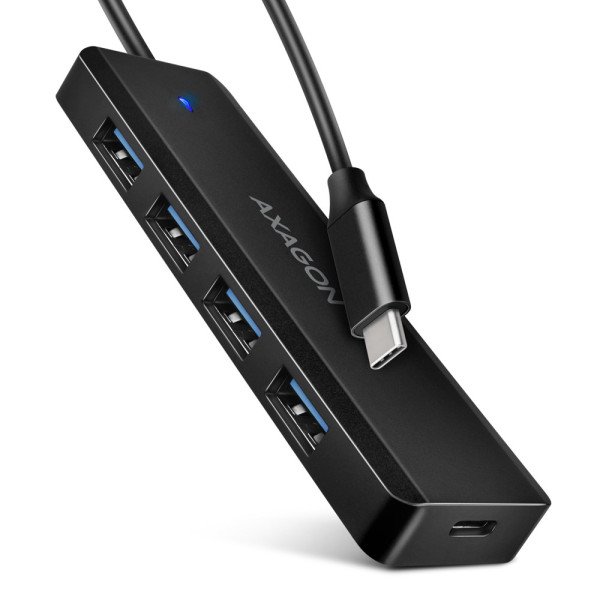 Axagon HUE-C1C huby i koncentratory USB 3.2 Gen 1 (3.1 Gen 1) Type-C 5000 Mbit s Czarny Axagon HUE-C1C huby i koncentratory USB 3.2 Gen 1 (3.1 Gen 1) Type-C 5000 Mbit s Czarny